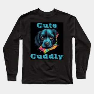 Dog In Pocket Funny Puppy For Dog Lovers Long Sleeve T-Shirt